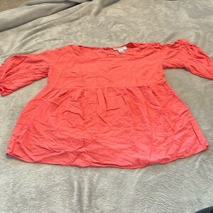 Pink Maternity Blouse